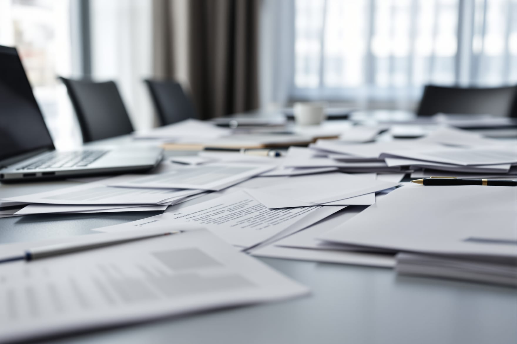 A working committee session table, representing the Chamber's volunteer screening committees