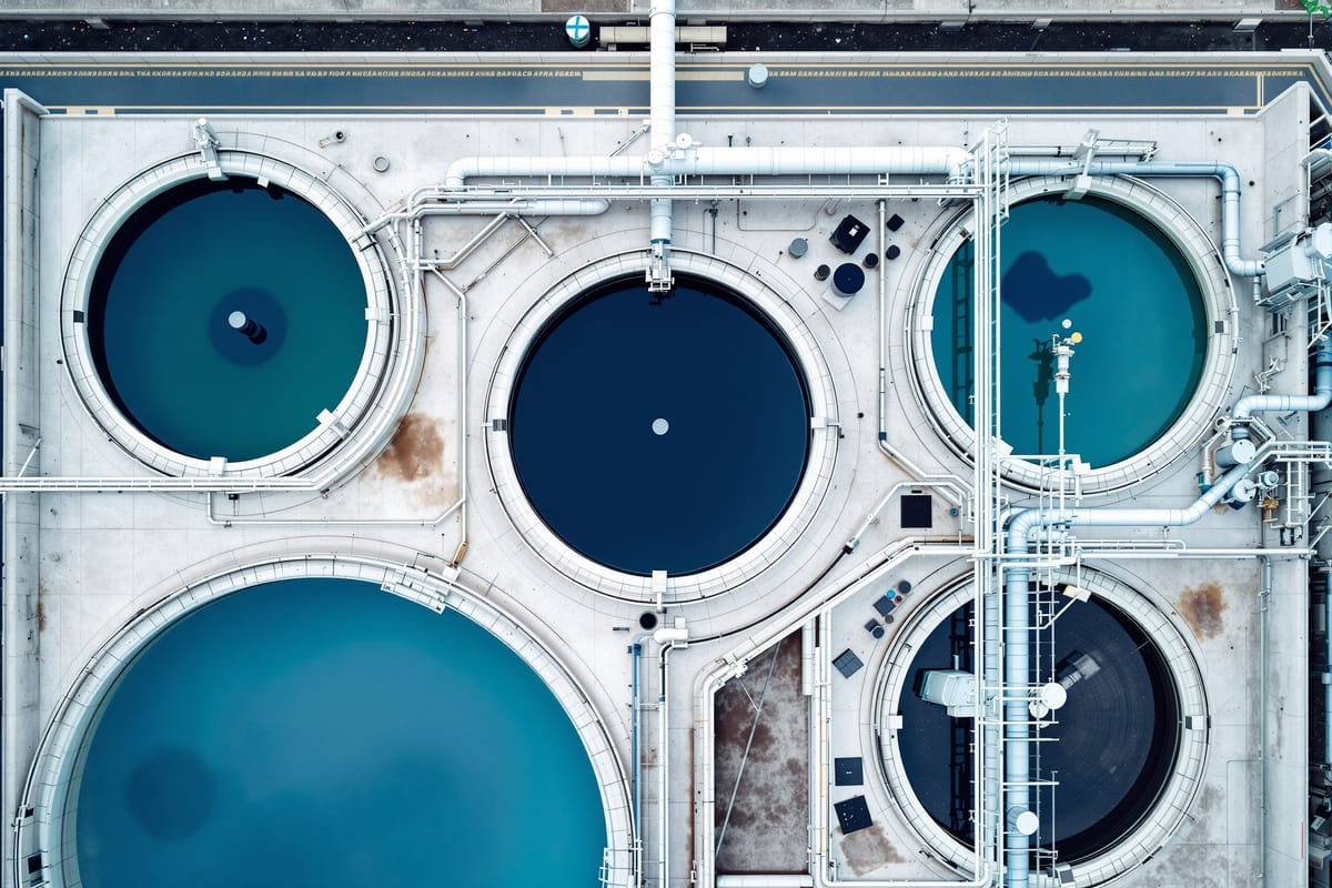 A water treatment facility, representing the water technology edition of the Business Exchange series
