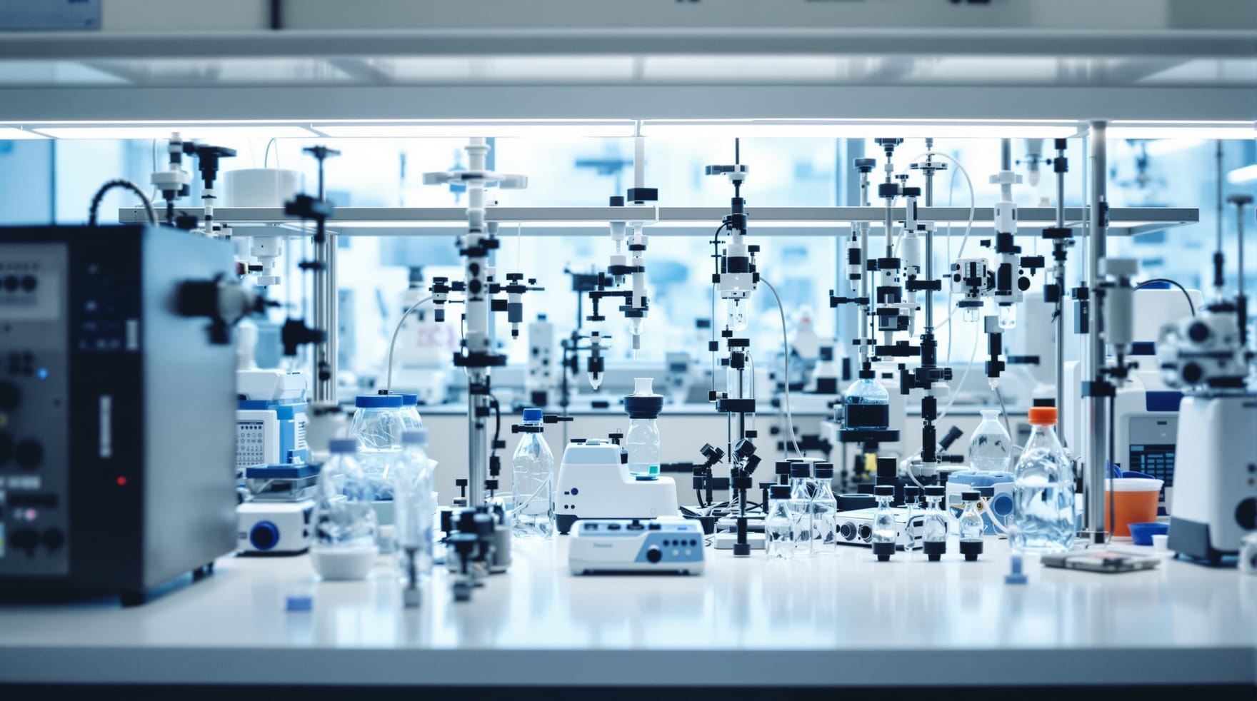 A technology laboratory bench, representing the Israeli technology companies the Chamber screened
