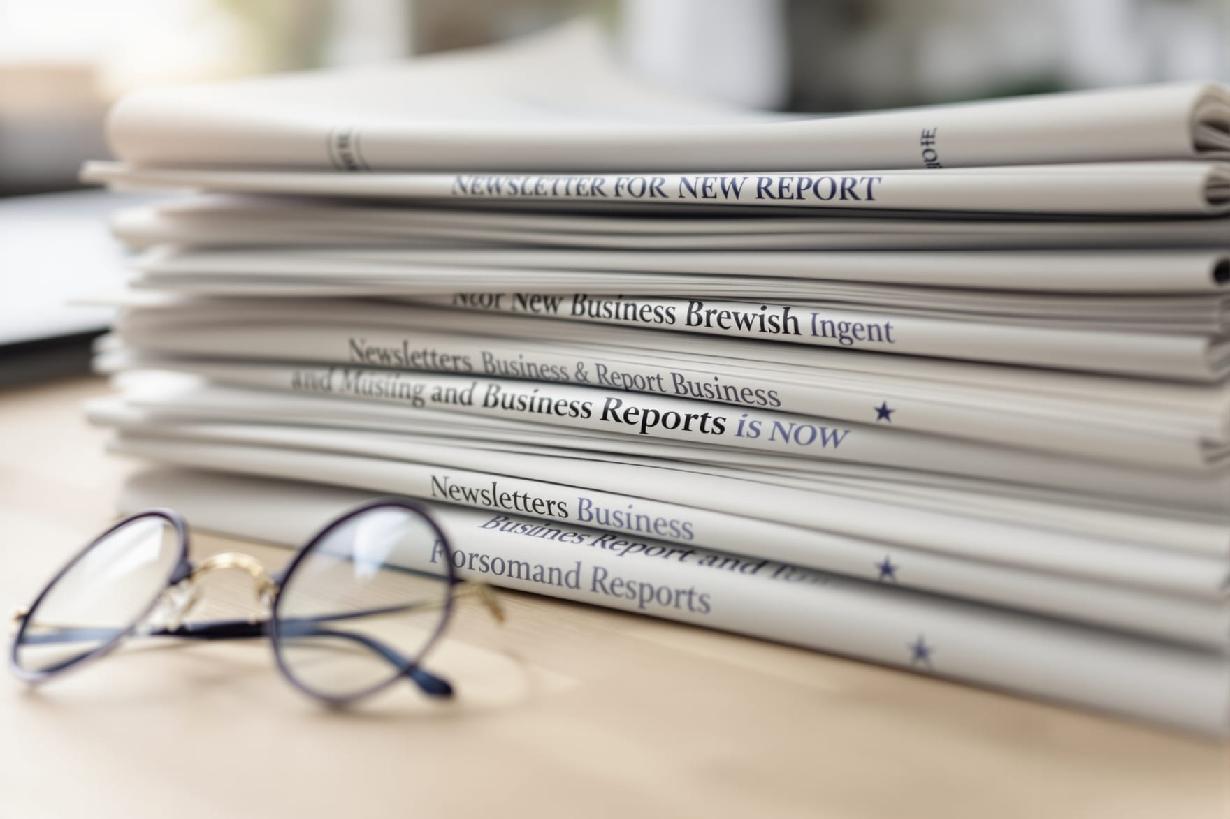 Printed newsletters and reports, representing the Chamber's publication archive